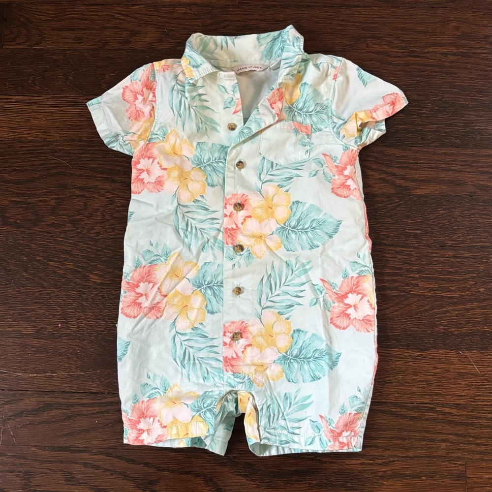 LIKE NEW Janie & Jack Tropical Romper